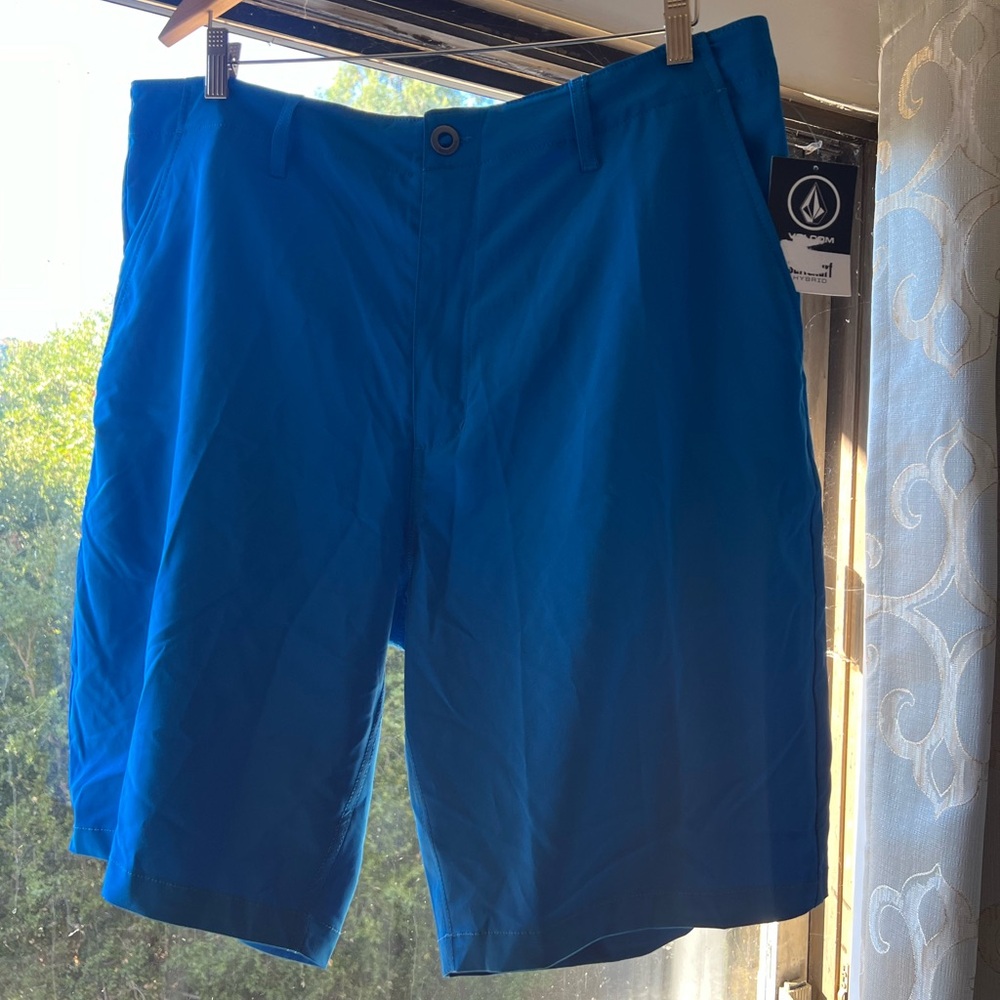 Volcom men’s blue bathing suit size 38. New with tags